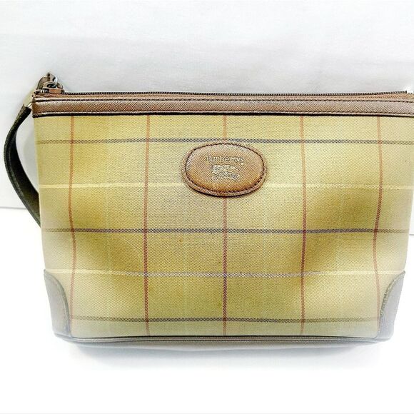 Burberry Canvas Leather Clutch Bag - Picture 2 of 7